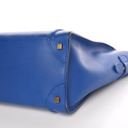 Celine Smooth Calfskin Mini Luggage Royal Blue 17 of 18