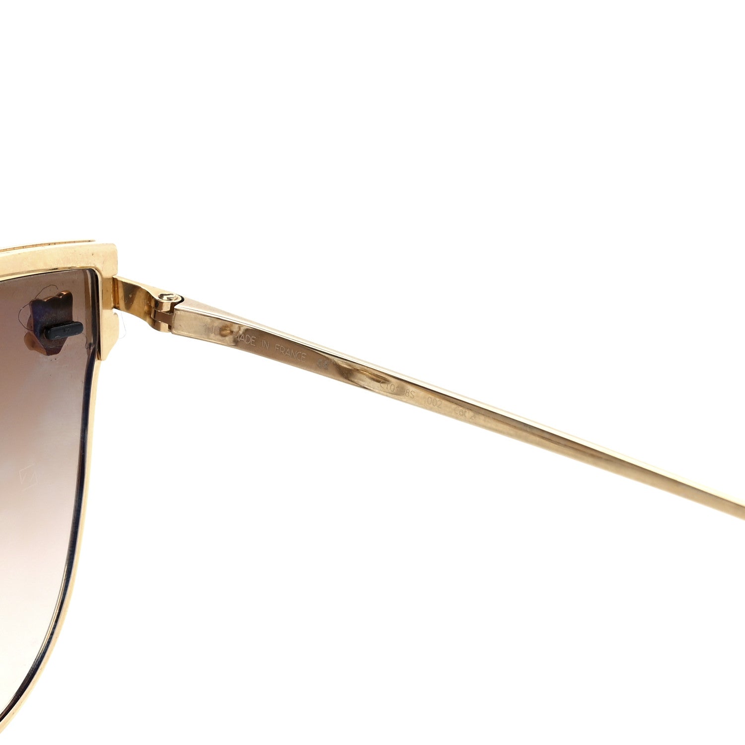 Cartier Panthere De Cartier Cat Eye Sunglasses Gold 6 of 7