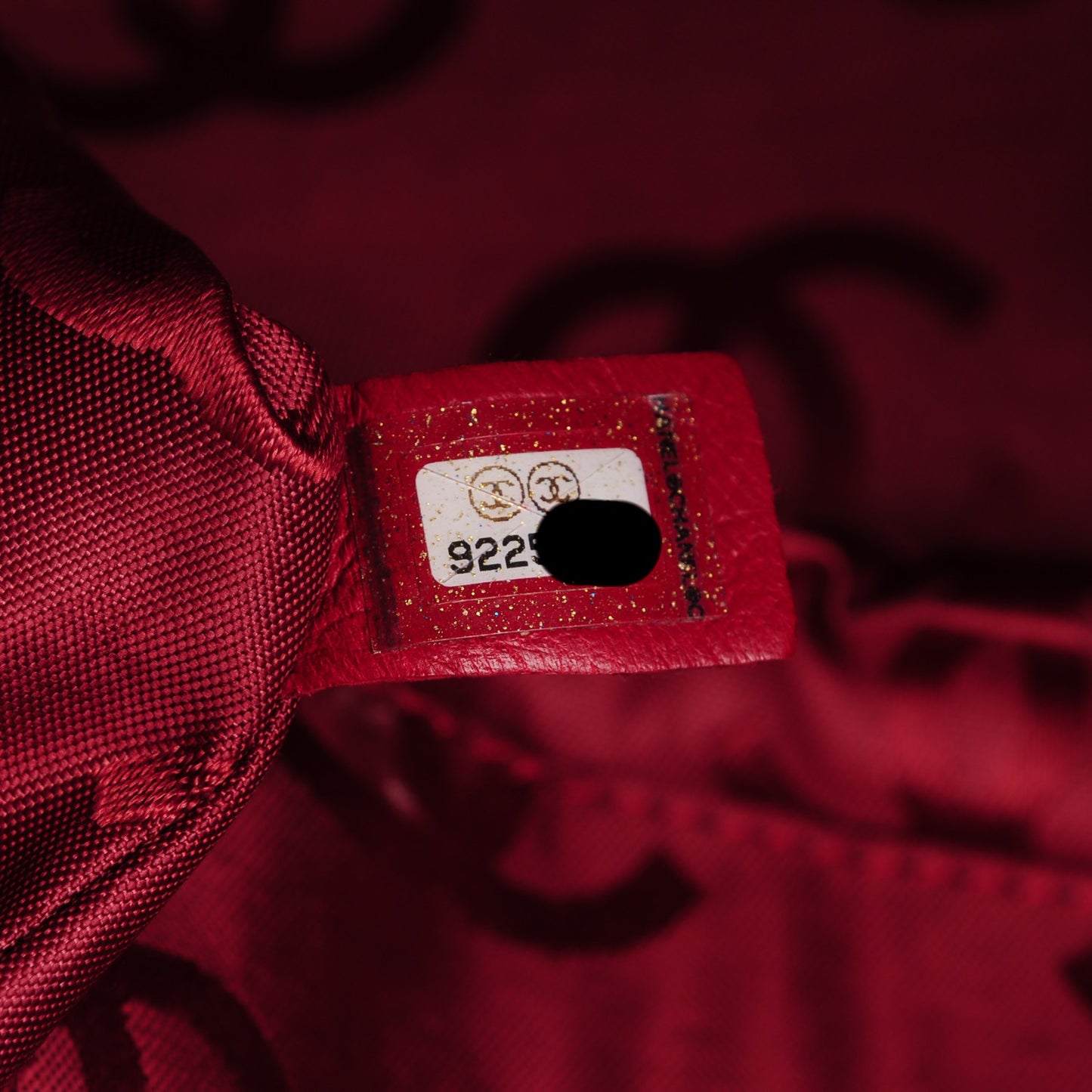 Caviar CC Stitched Tote Red