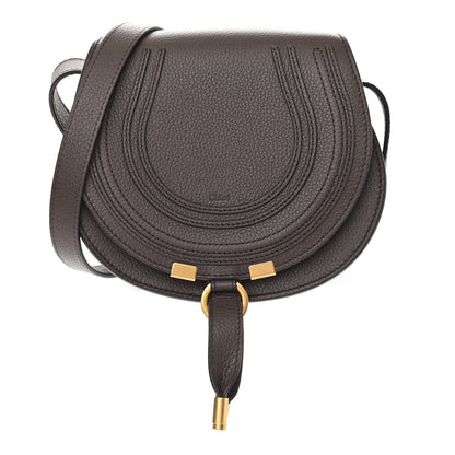 Chloe Calfskin Mini Marcie Round Crossbody Bag Bold Brown 1 of 10