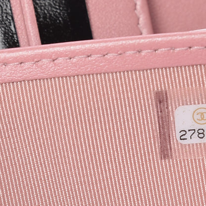 Chanel Iridescent Caviar Quilted Large Zip Around Organizer Wallet Pink 8 of 10