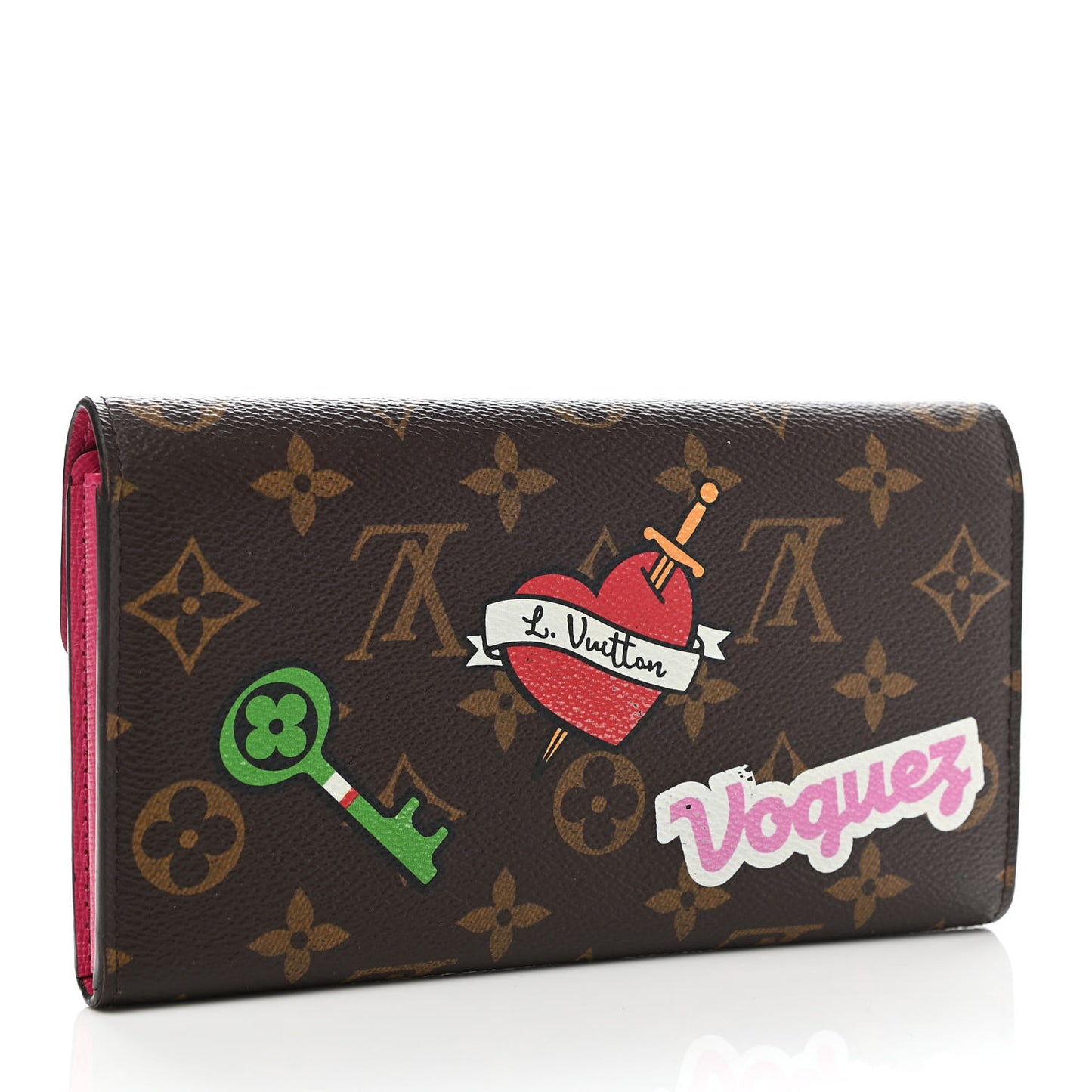 Monogram Travel Stickers Sarah Wallet