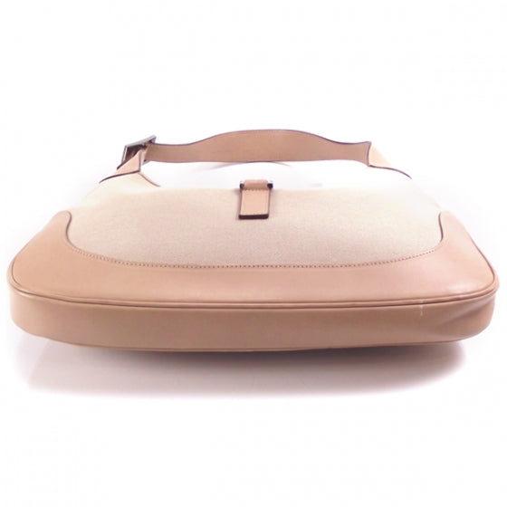 Gucci Canvas Jackie O Hobo Beige 4 of 12