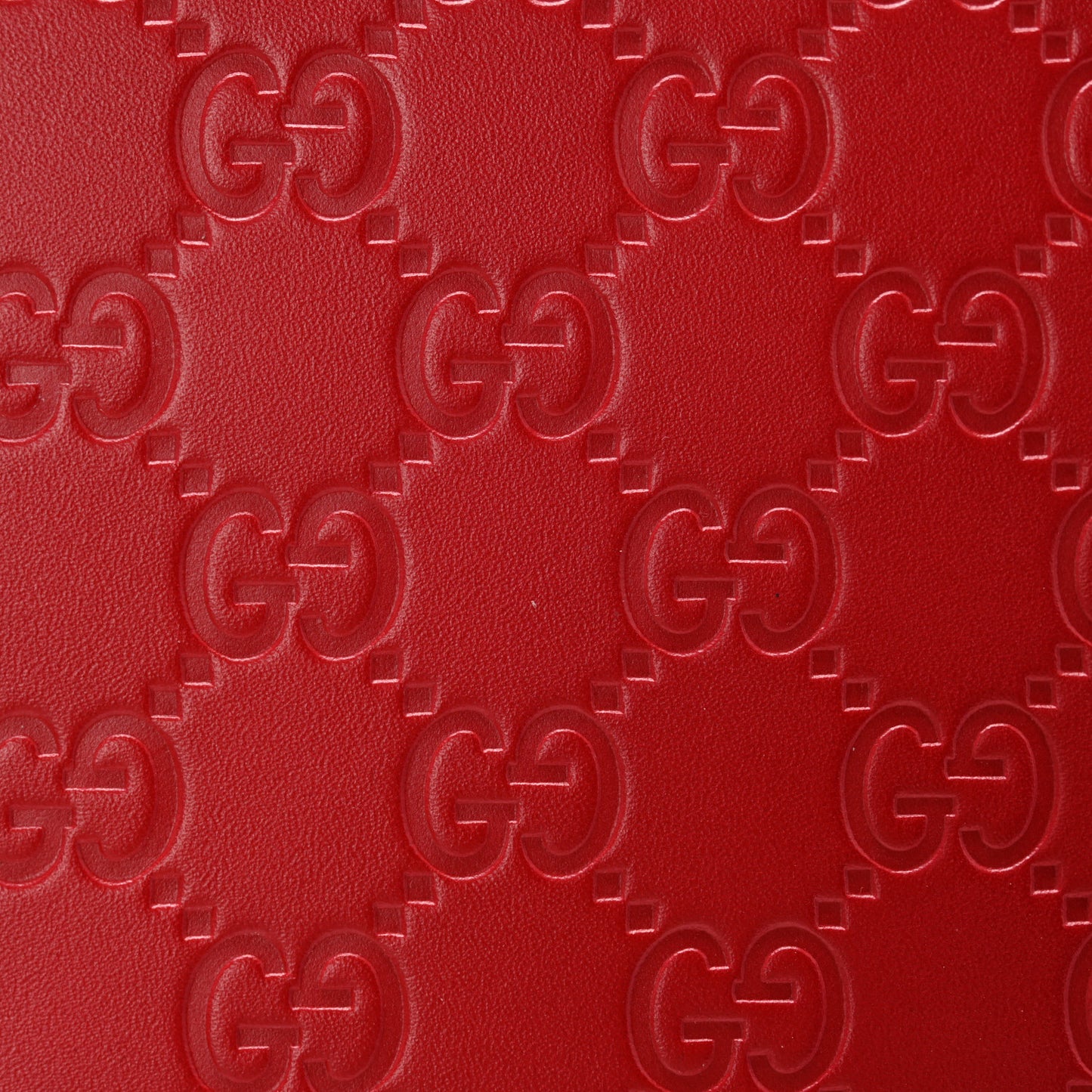 Guccissima Padlock Clutch Hibiscus Red