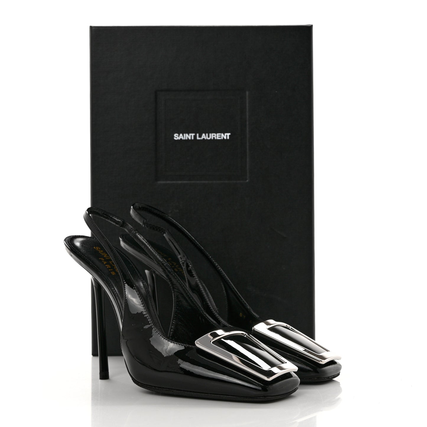 Patent Maxine 115mm Slingback Pumps 36.5 Black