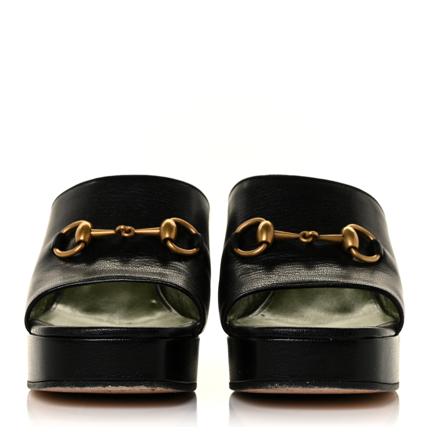 Gucci Granada Kid Houdan Platform Slide Sandals 39.5 Black 2 of 8