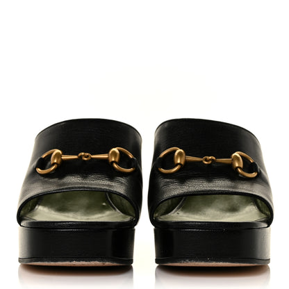 Gucci Granada Kid Houdan Platform Slide Sandals 39.5 Black 2 of 8