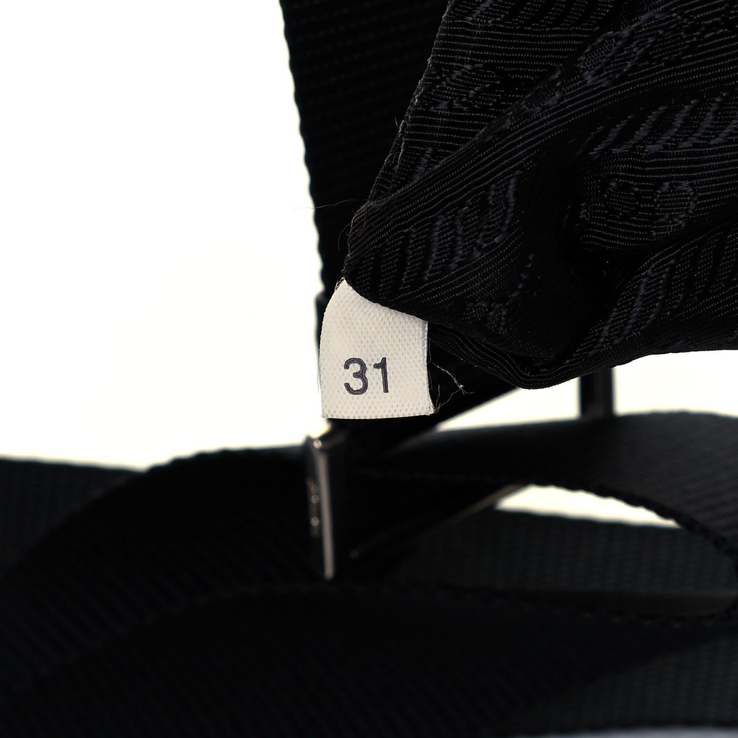 Prada Tessuto Nylon Single Buckle Messenger Bag Black 9 of 12