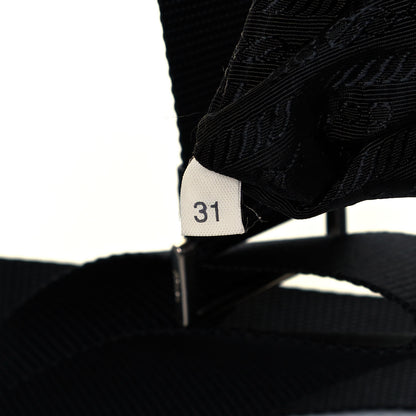 Prada Tessuto Nylon Single Buckle Messenger Bag Black 9 of 12