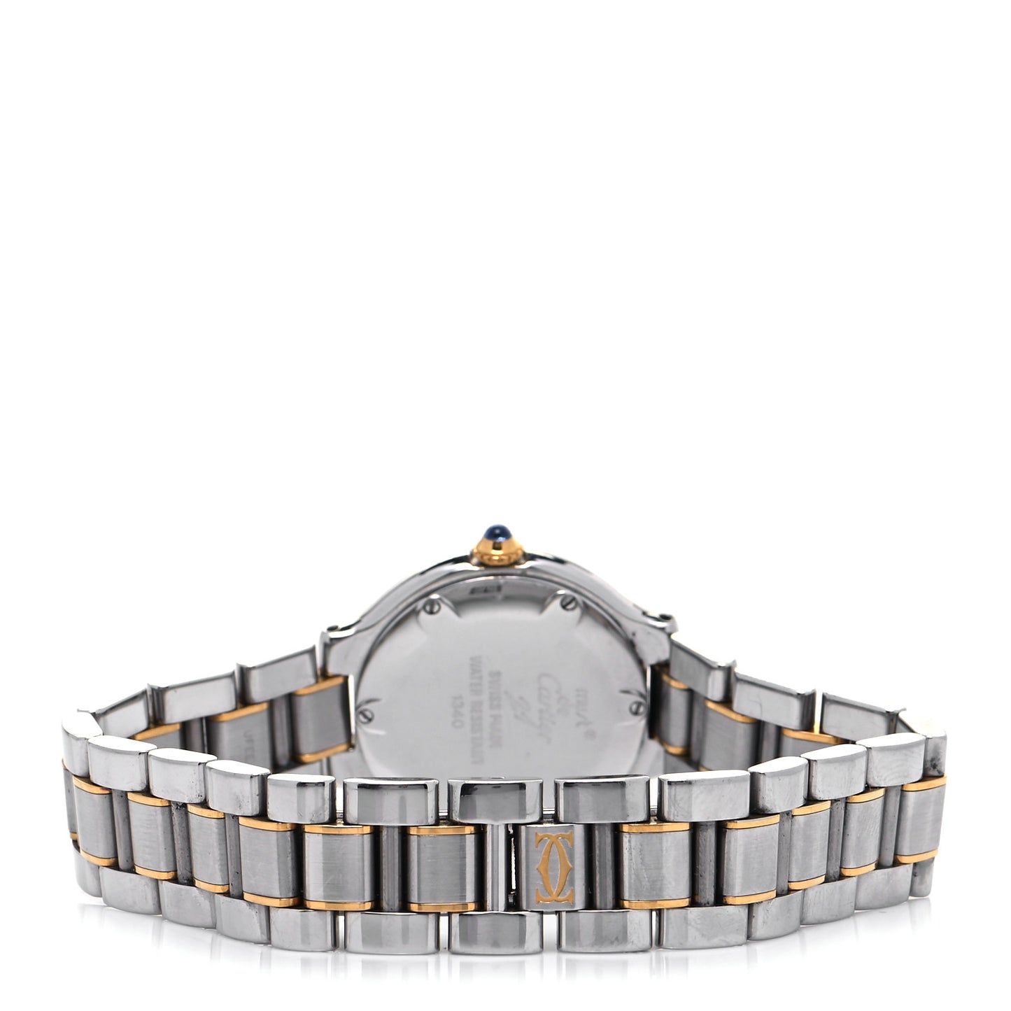Stainless Steel 18K Yellow Gold 28mm Must De 21 Quartz Watch