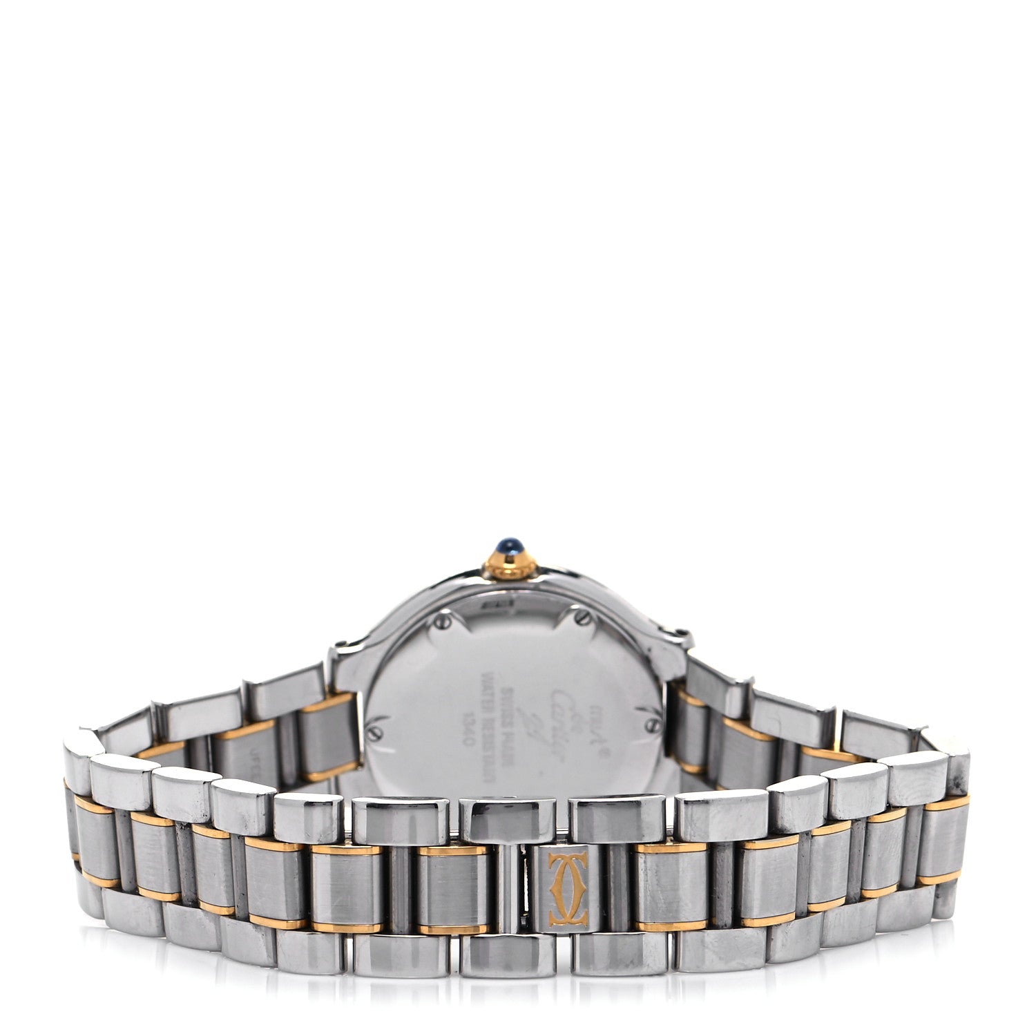 Cartier Stainless Steel 18K Yellow Gold 28mm Must De 21 Quartz Watch 3 of 7