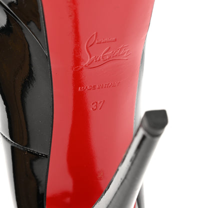 Christian Louboutin Patent Lady Peep 150 Pumps 37 Black 8 of 11