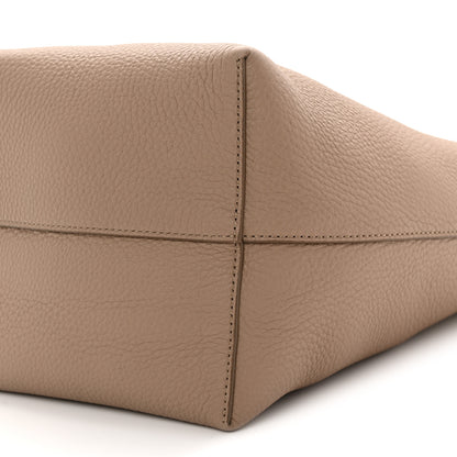 The Row Grained Calfskin Medium N/S Park Tote Dark Taupe 10 of 10