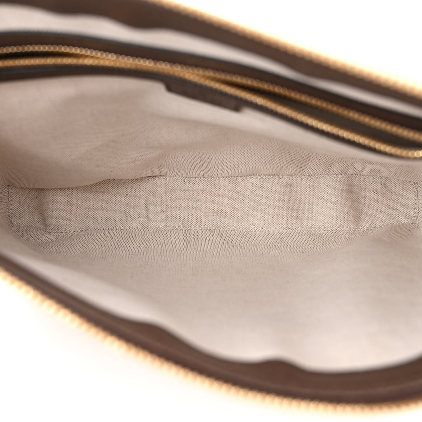 Monogram Jumbo GG Textured Dollar Calfskin Web Wristlet Messenger Bag Camel Ebony New Acero