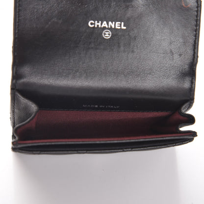 Chanel Lambskin Quilted Flap Card Holder Black 5 of 8