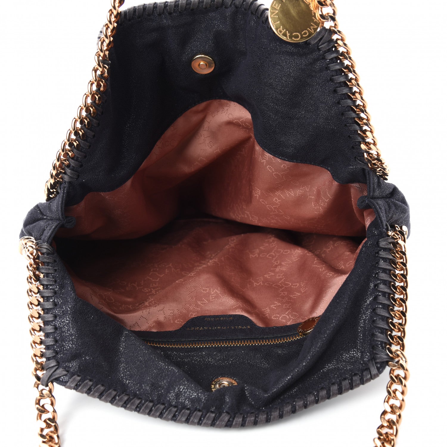 Stella McCartney Shaggy Deer Small Falabella Tote Navy 5 of 11