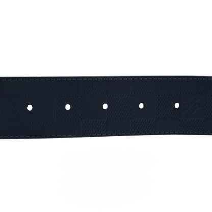 Louis Vuitton Damier Graphite Damier Infini 40mm LV Initiales Reversible Belt 85 34 Blue 4 of 7
