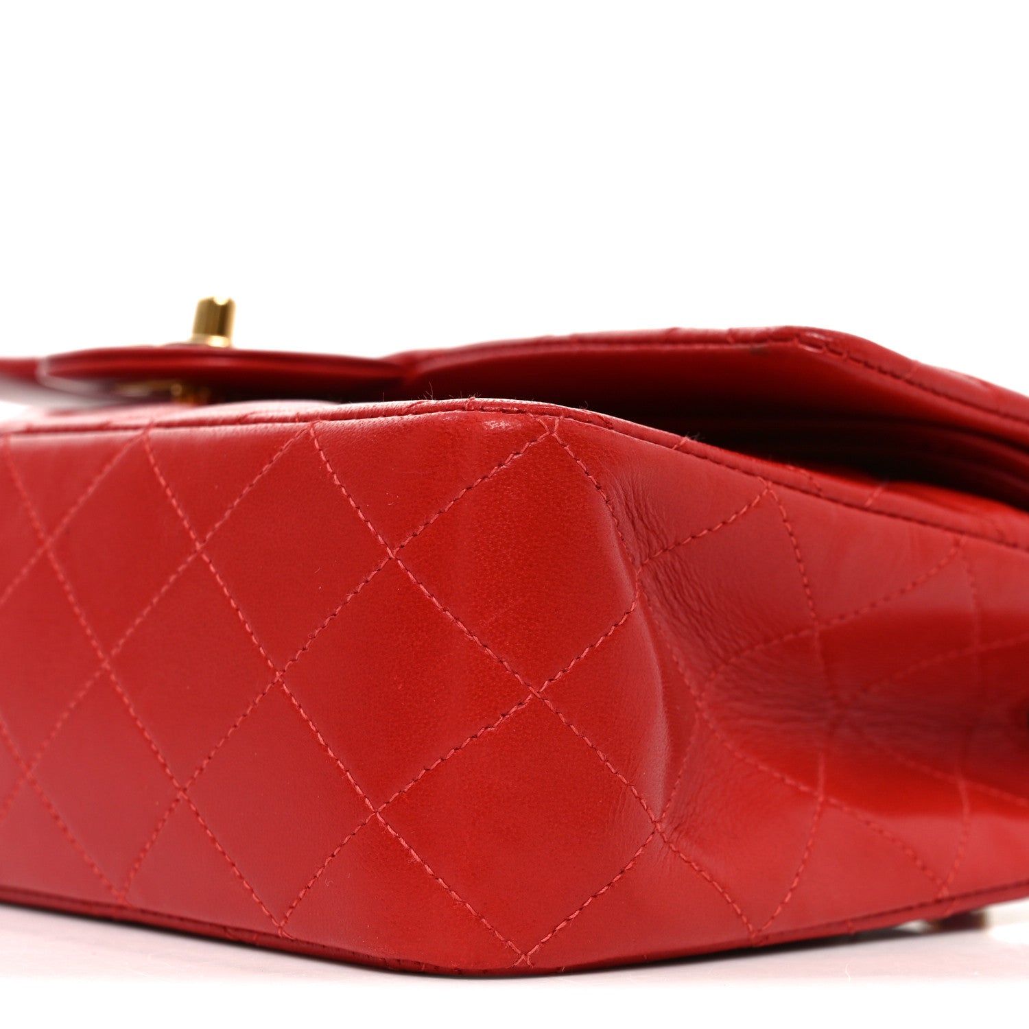 Chanel Lambskin Quilted Medium Double Flap Red 11 of 11