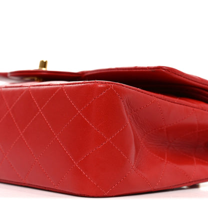 Chanel Lambskin Quilted Medium Double Flap Red 11 of 11