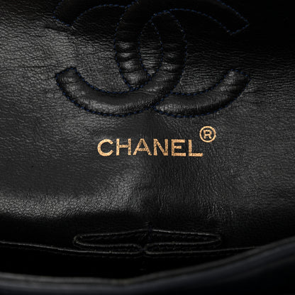 Chanel Lambskin Quilted Small Double Flap Navy 6 of 16