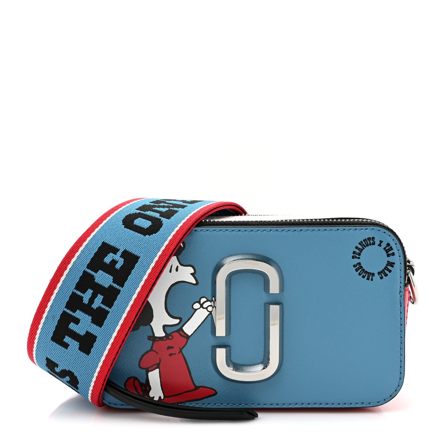 X Peanuts Saffiano Small Lucy Snapshot Camera Bag Blue Multi