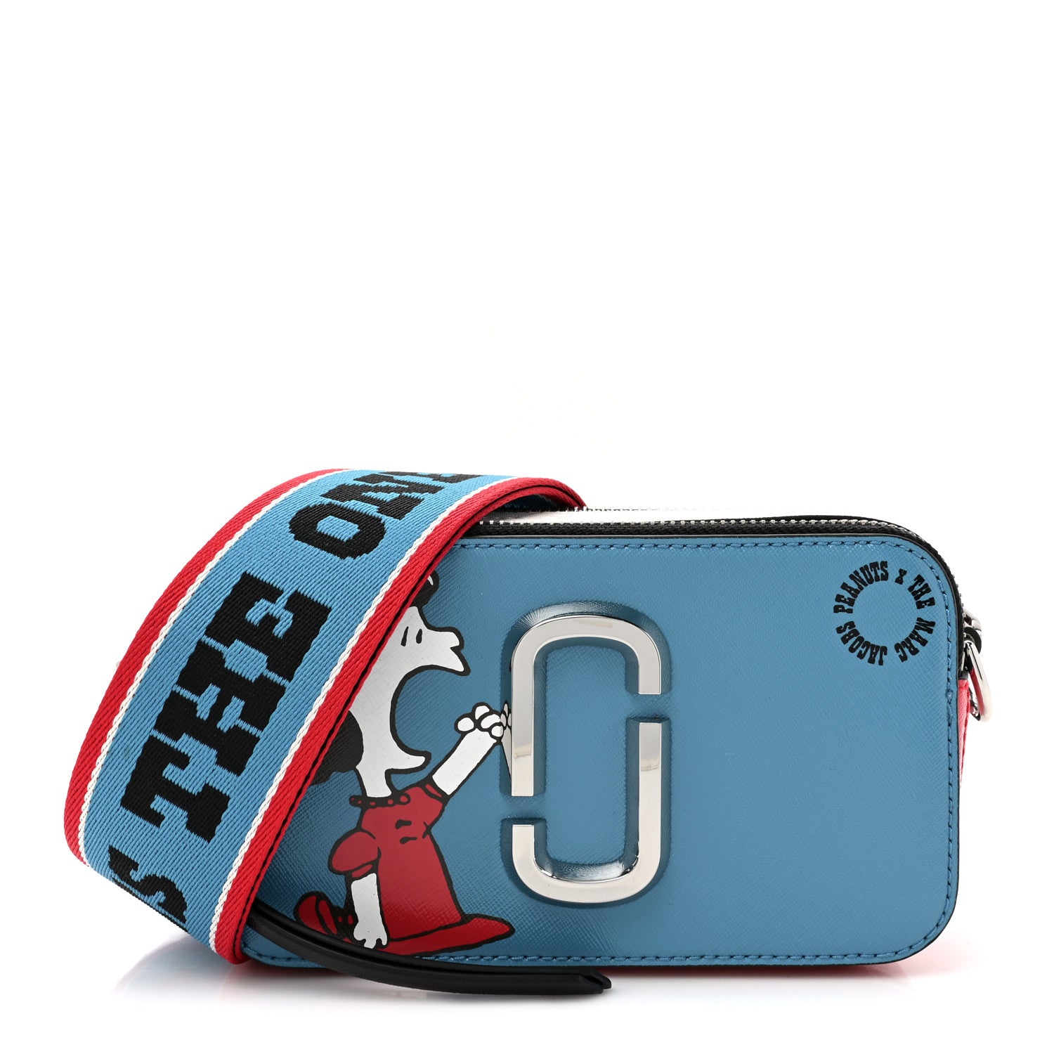 Marc Jacobs X Peanuts Saffiano Small Lucy Snapshot Camera Bag Blue Multi 1 of 10