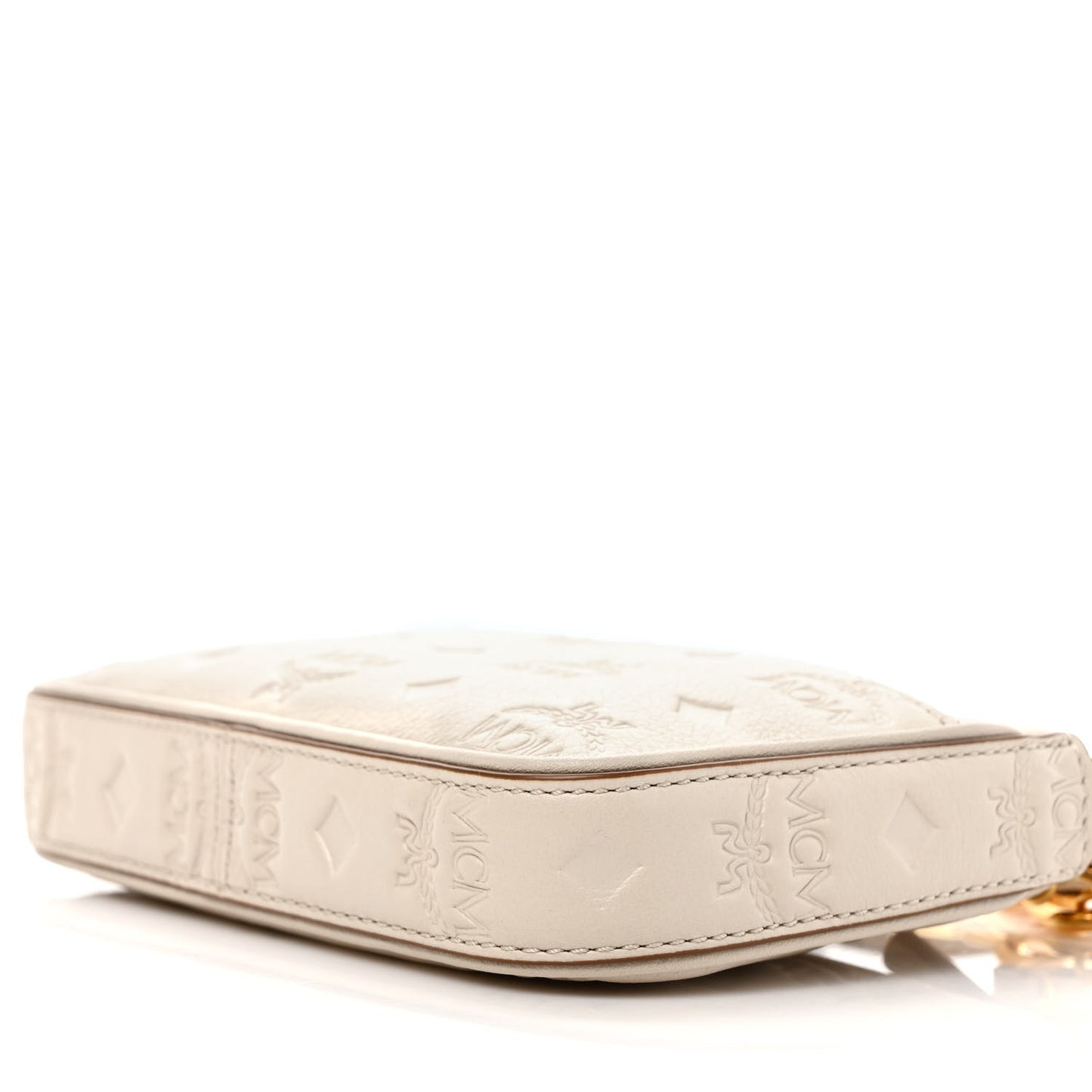 Calfskin Ottomar Mini Aren Chain Crossbody Bag Oatmeal