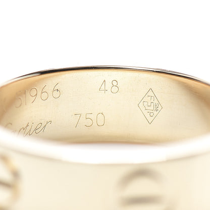 Cartier 18K Yellow Gold 5.5mm LOVE Ring 48 4.5 5 of 5