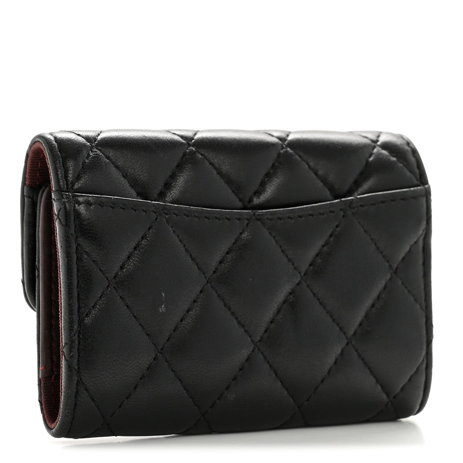 Chanel Lambskin Quilted Classic 4 Key Holder Wallet Black 3 of 10