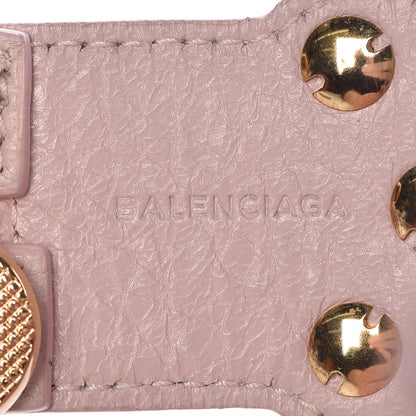 Balenciaga Agneau Arena Three Row Giant Gold Bracelet Rose Poudre 4 of 4
