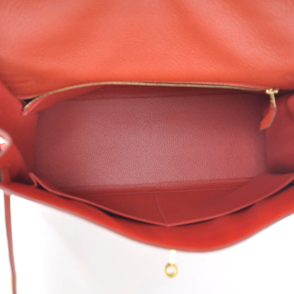 Hermes Togo Kelly Retourne 35 Vermillion 11 of 12