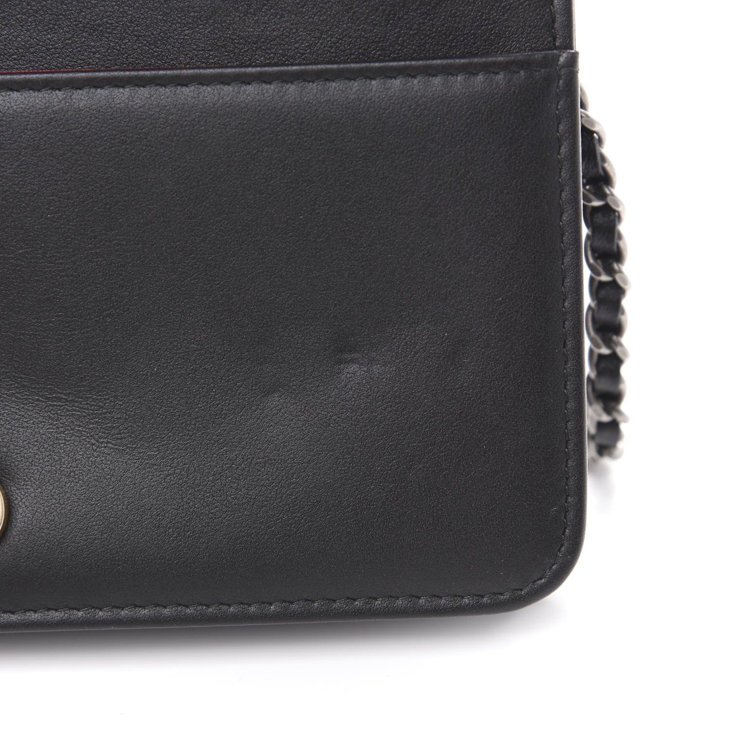 Chanel Aged Calfskin Quilted Gabrielle Wallet On Chain WOC Black 8 of 13