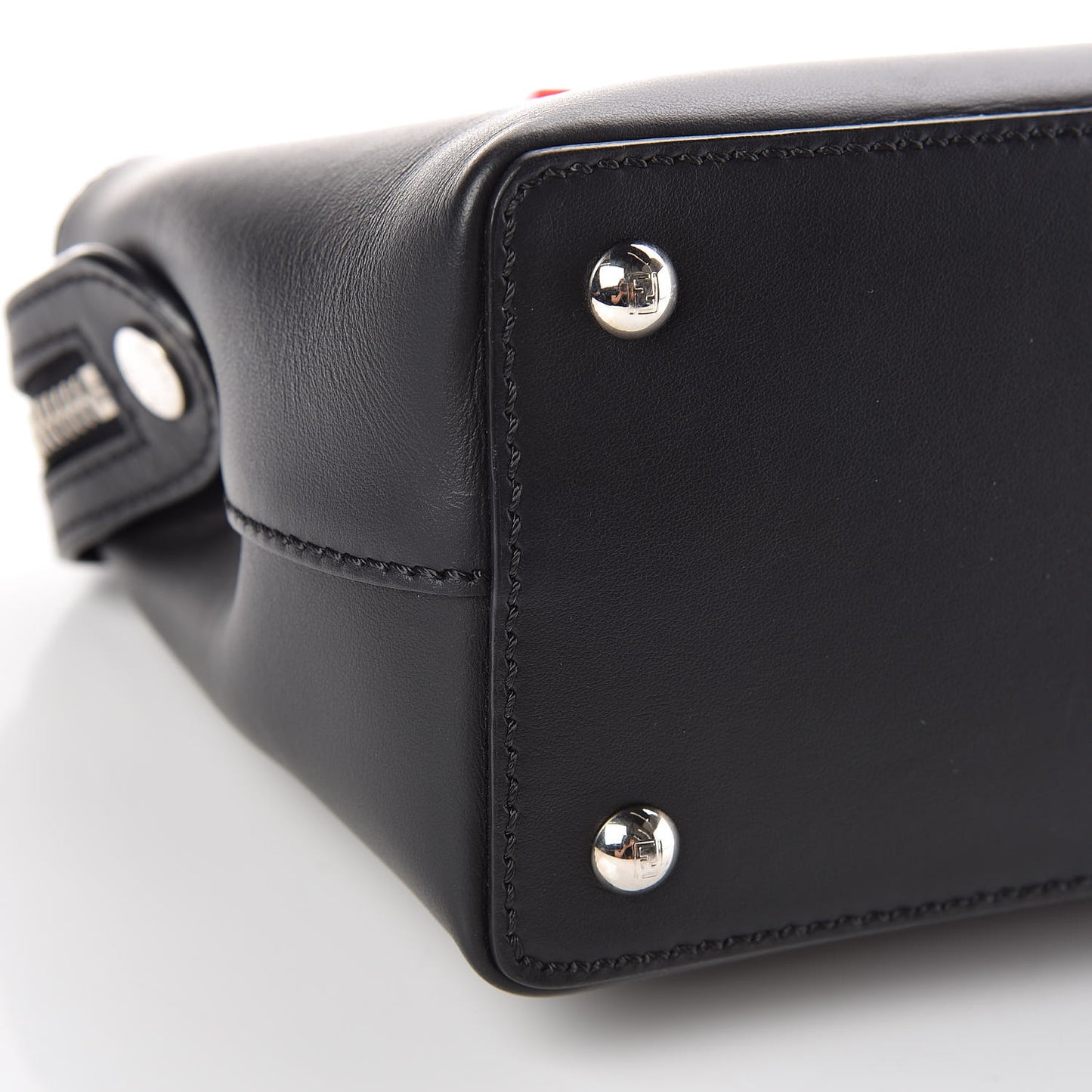 Vitello Baltico Hypnoteyes Studded Small Dotcom Click Chain Satchel Black