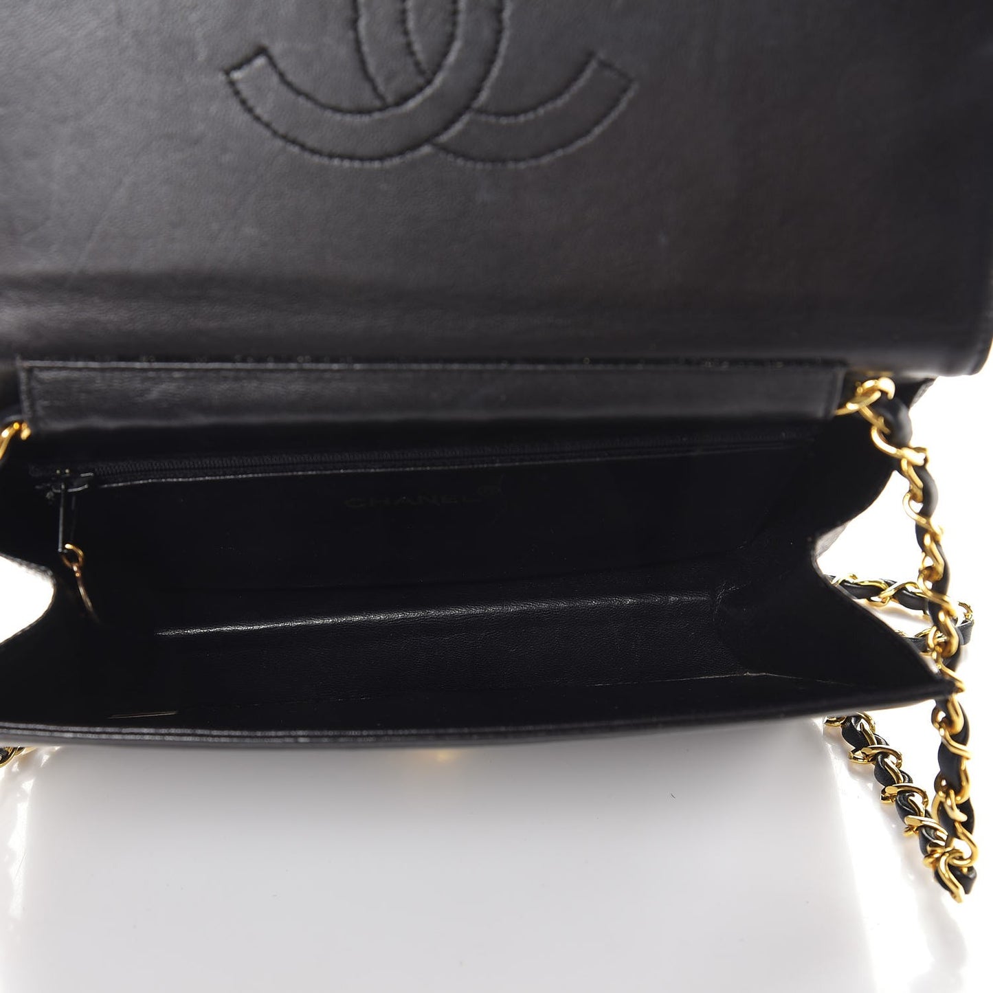 Lizard Small Single Flap Black