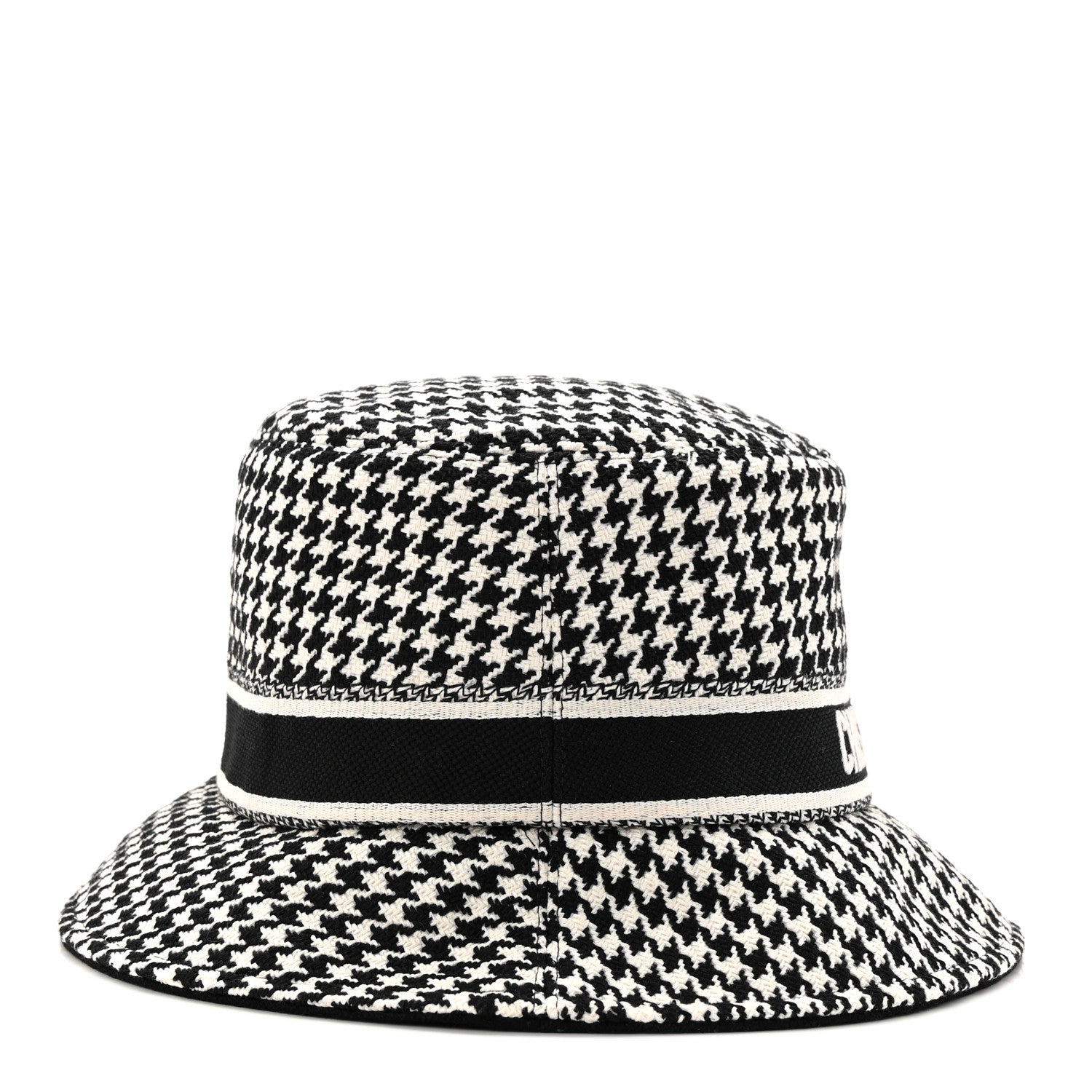 Christian Dior Pied De Poule Bucket Hat 57 Black White 1863339
