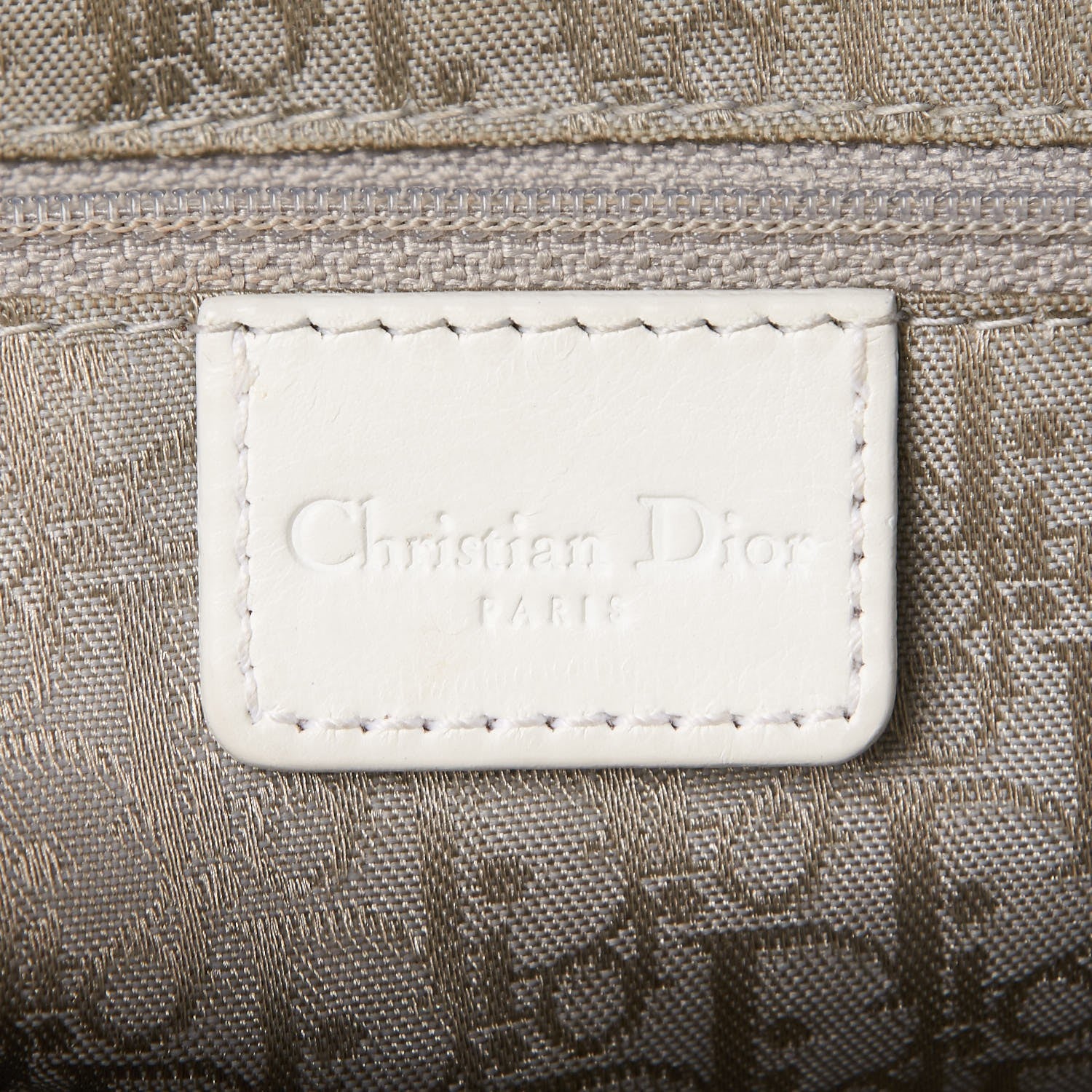 Christian Dior Calfskin Frame Satchel White 6 of 20