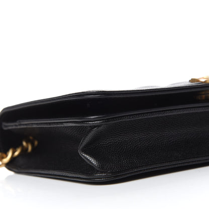Chanel Caviar Quilted Boy Wallet On Chain WOC Black 6 of 12