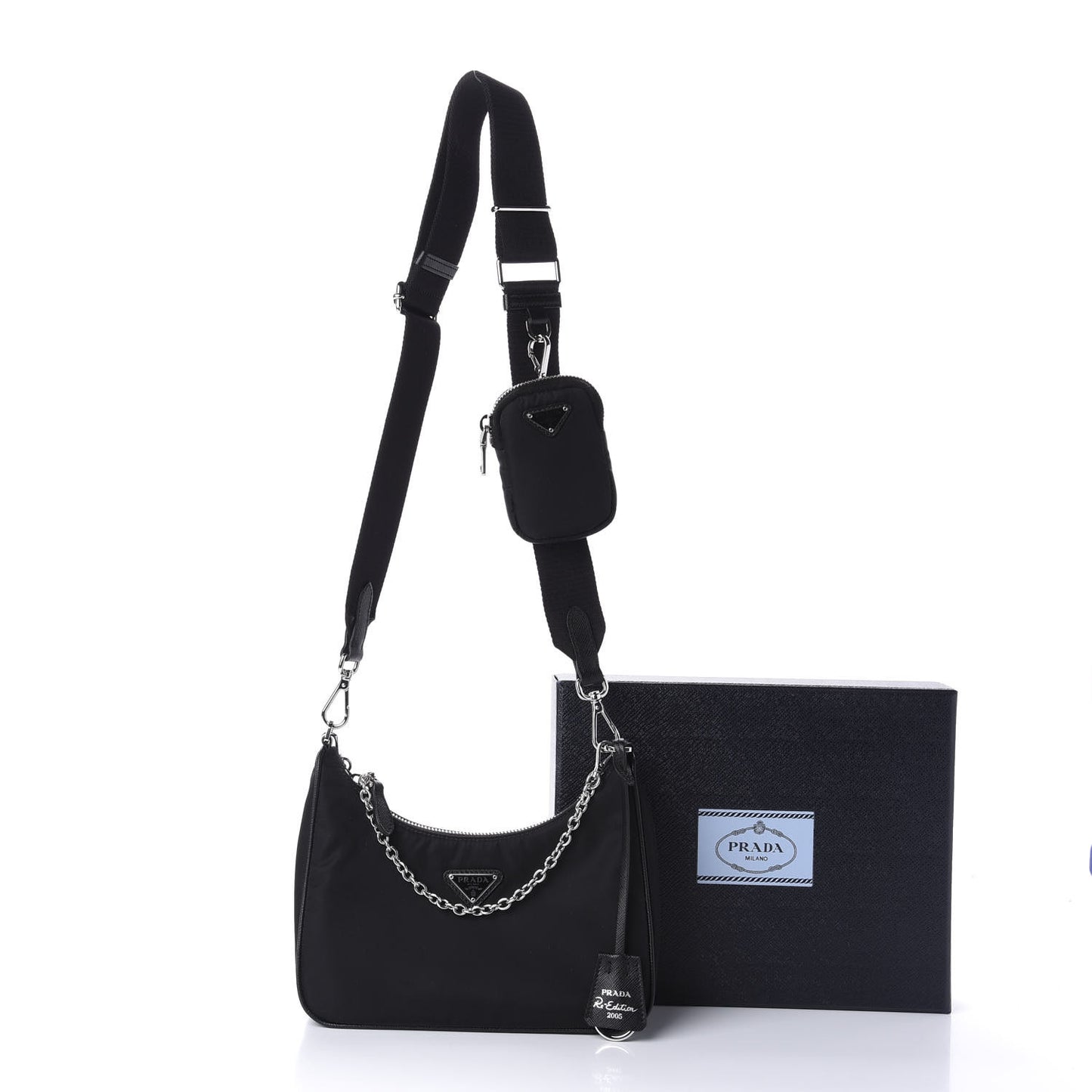 Nylon Re-Edition 2005 Shoulder Bag Black