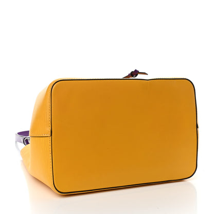 Louis Vuitton Epi NeoNoe MM Citron Violet 4 of 8