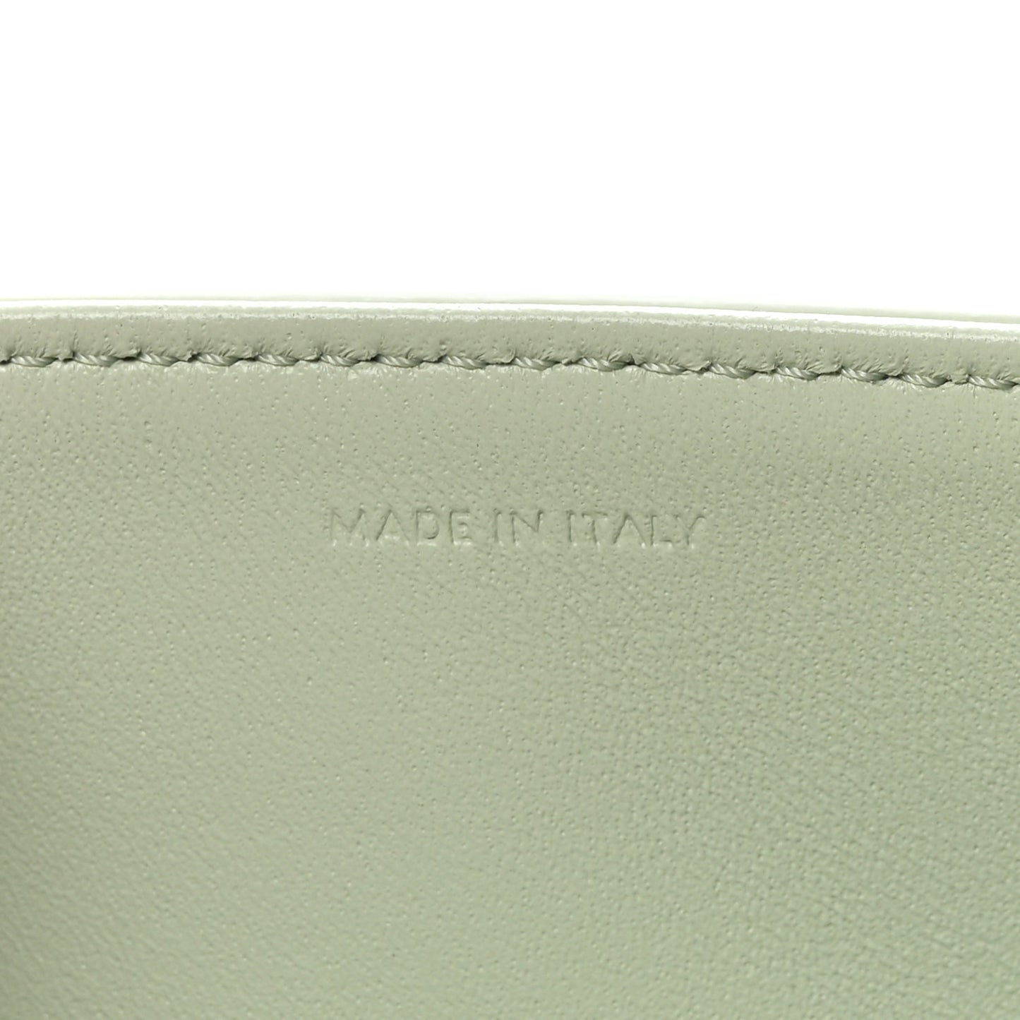 Shiny Calfskin Triomphe Chain Shoulder Bag Jade