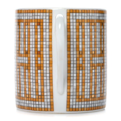 Hermes Porcelain Mosaique Au 24 Gold Coffee Cup and Saucer 6 of 12