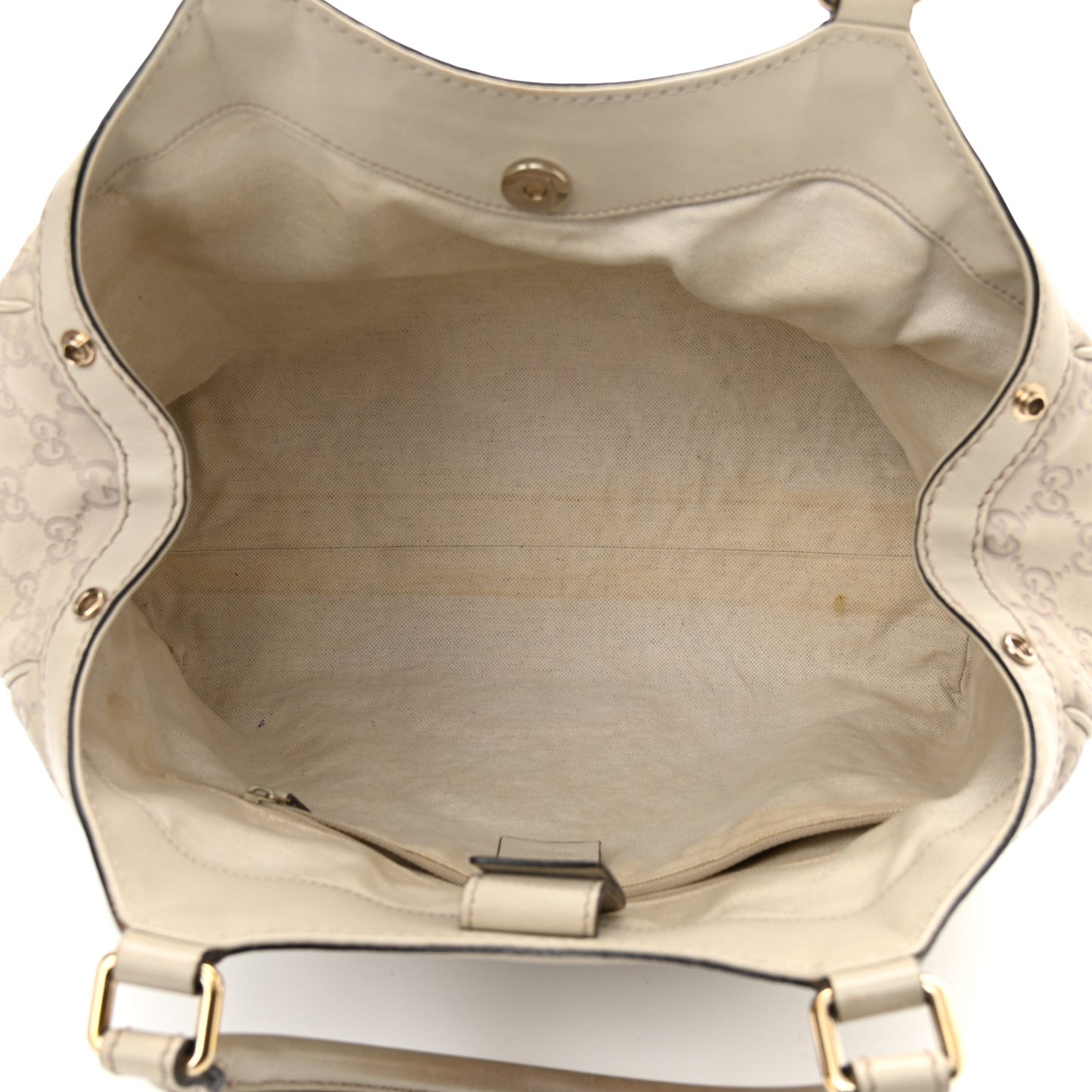 Guccissima Medium Sukey Tote Mystic White