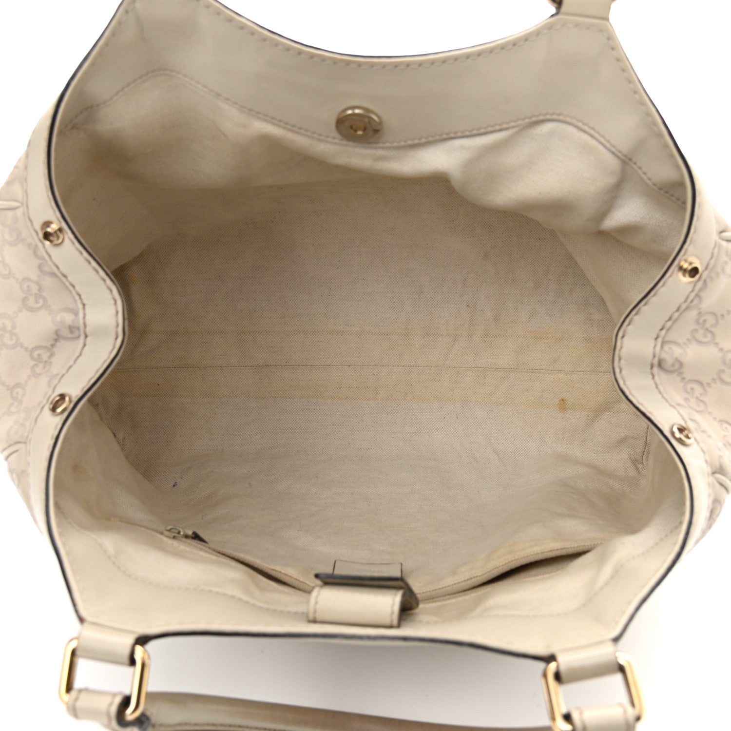 Gucci Guccissima Medium Sukey Tote Mystic White 5 of 14