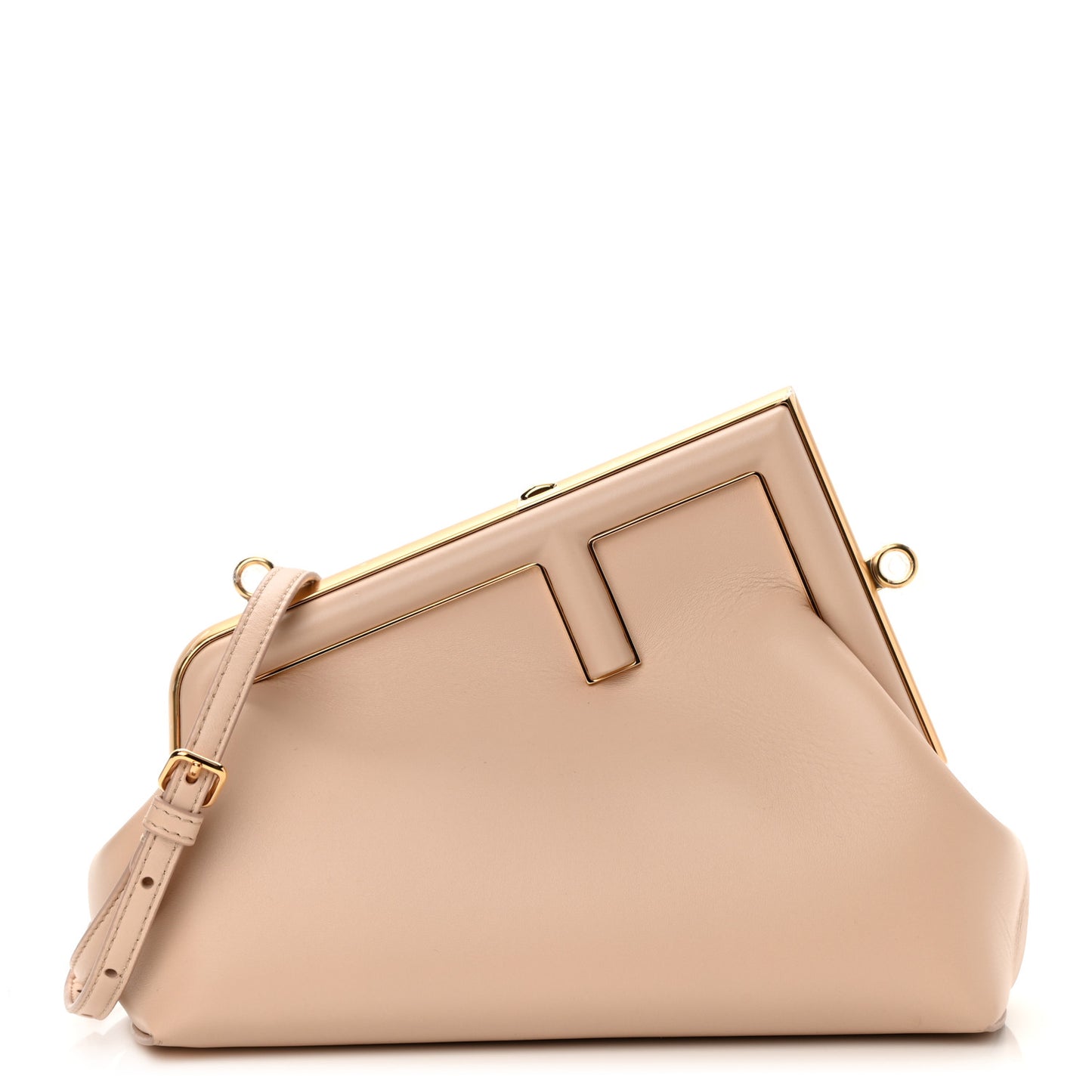 Shiny Nappa Small Fendi First Poudre