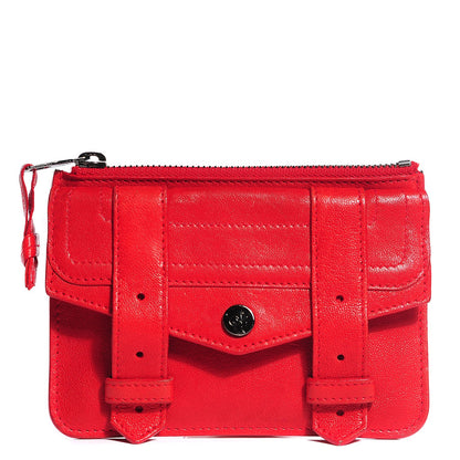 Proenza Schouler Lambskin Small PS1 Zip Case Red 1 of 8