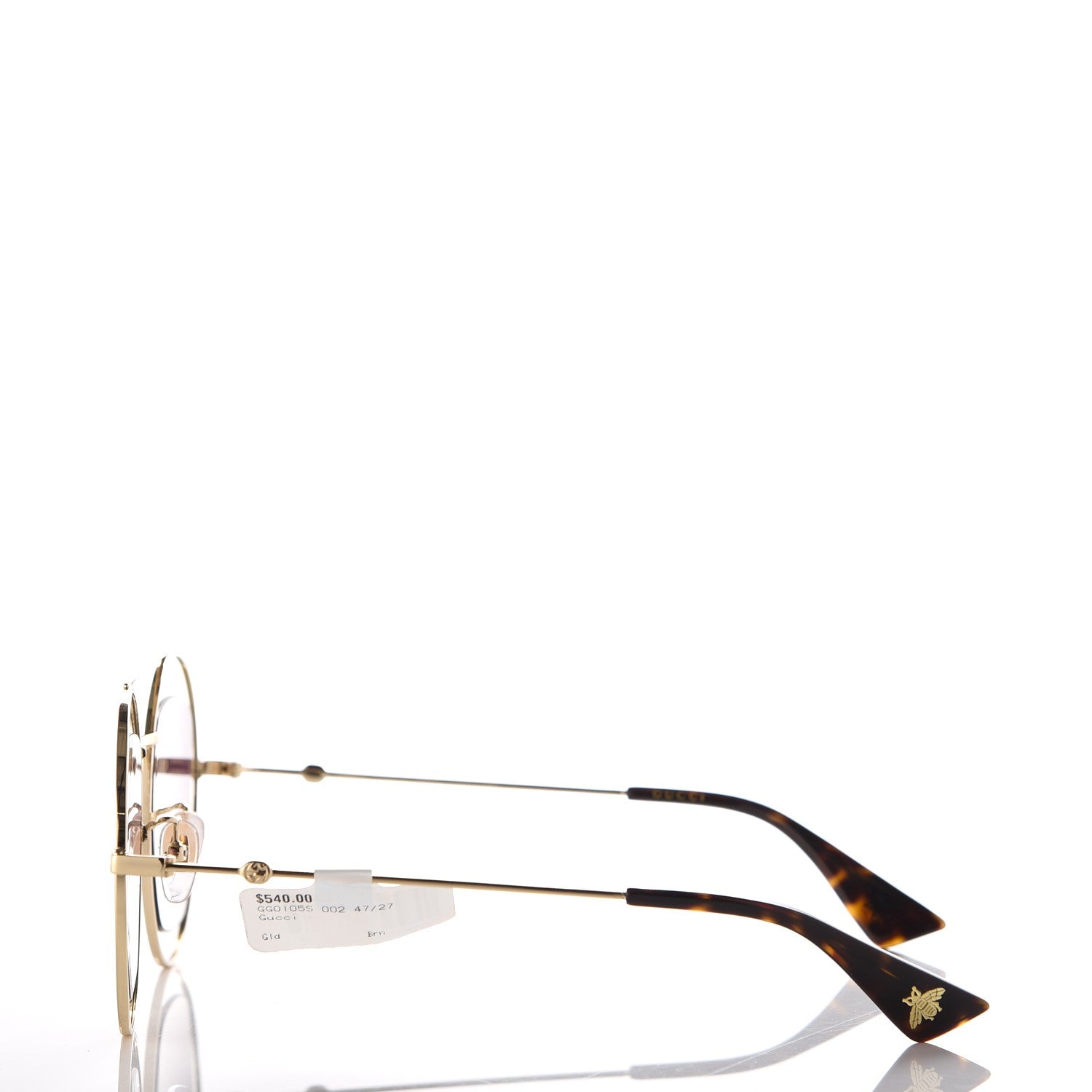 Gucci Sunglasses GG 0105S Gold 3 of 6