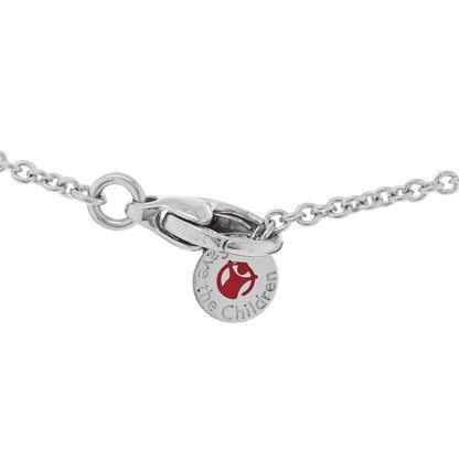 Bulgari Sterling Silver Ceramic Save The Children Pendant Necklace 3 of 3