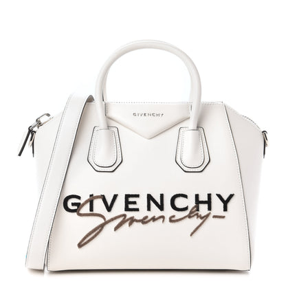 Givenchy Calfskin Signature Logo Small Antigona White 1 of 10