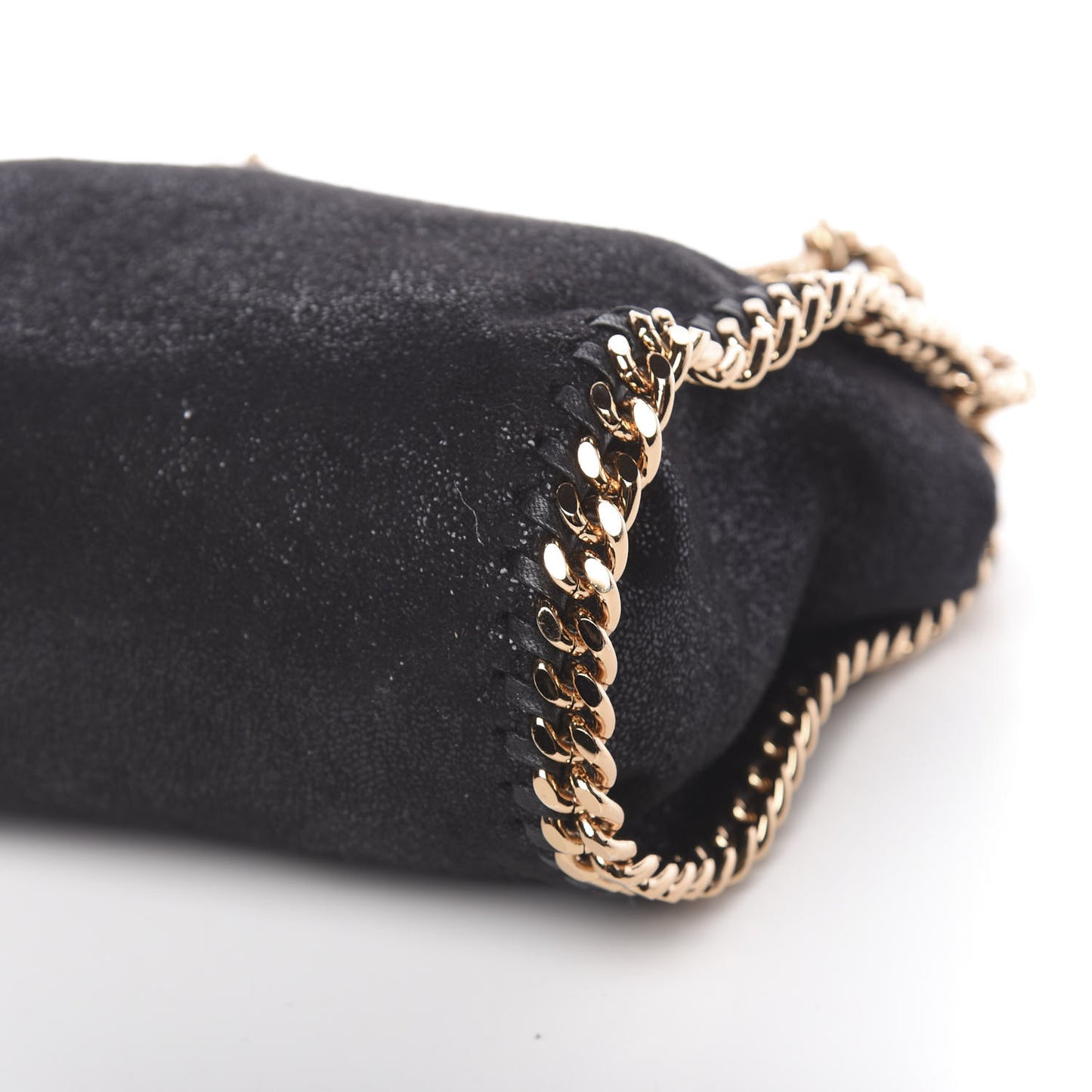 Shaggy Deer Mini Falabella Shoulder Bag Black