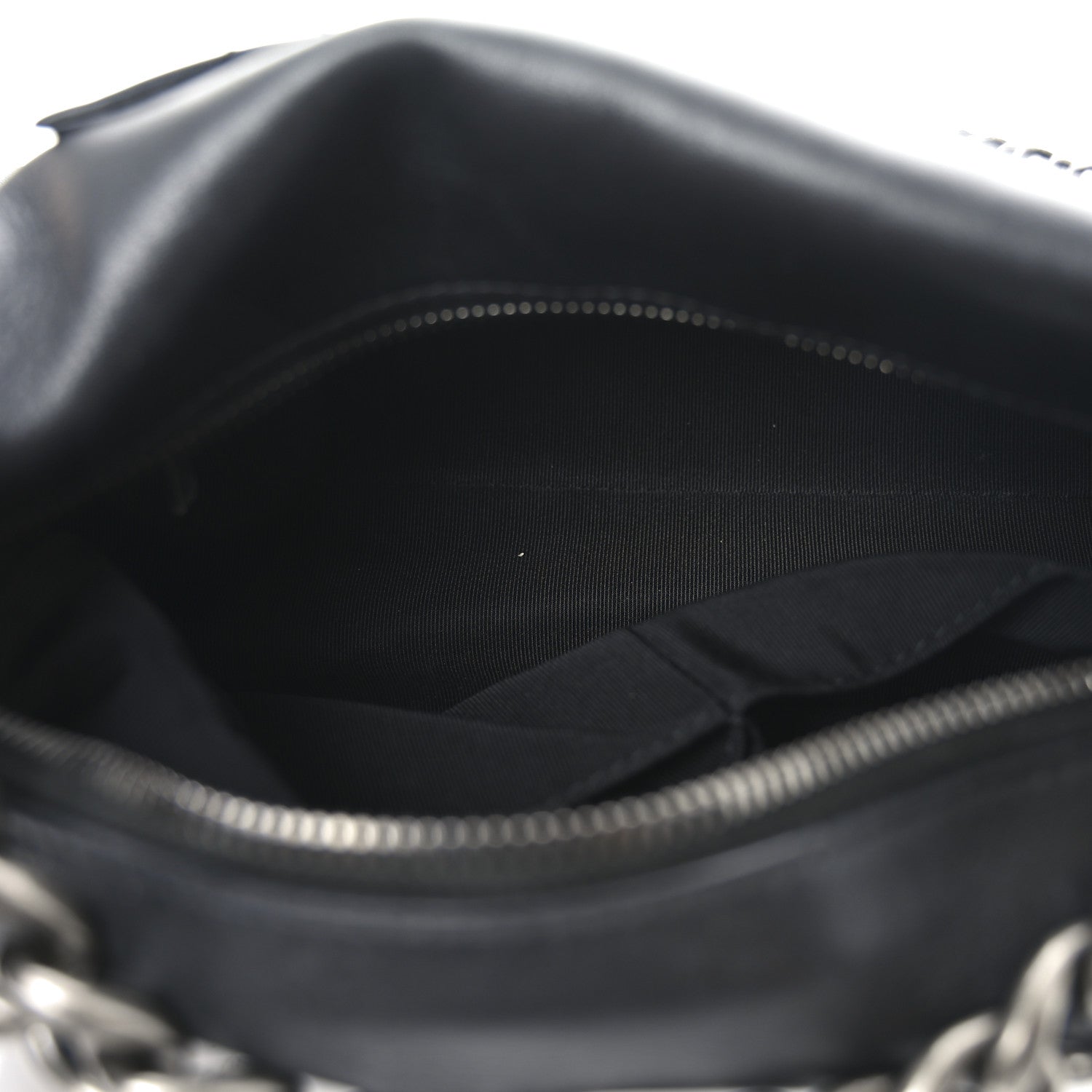 Chanel Calfskin Chain 20s Signature Hobo Black 5 of 9